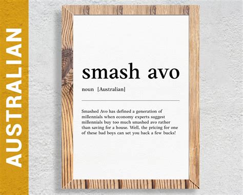 Smashed Avo Drunk Funny Australian Slang Phrase And Humor Etsy
