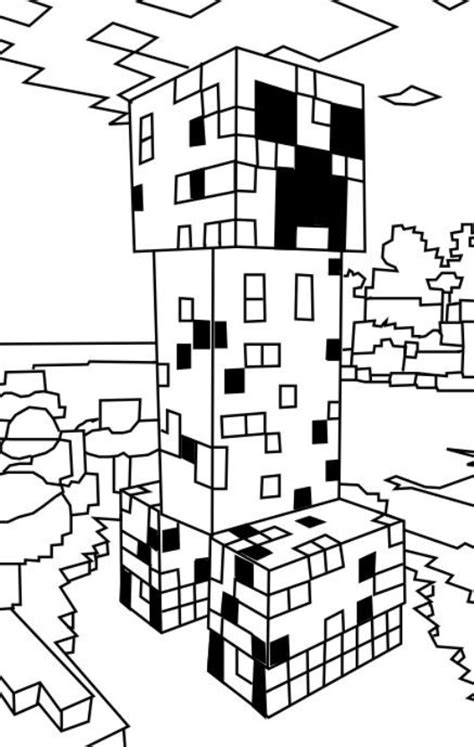 Ausmalbild Skydoes Minecraft Ausmalbilder Kostenlos Zum Ausdrucken