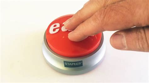 Staples Talking Easy Button Complete With Batteries