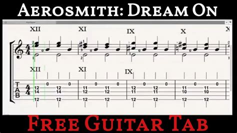 Free Tab Dream On By Aerosmith Best Fingerstyle Guitar Arrangment