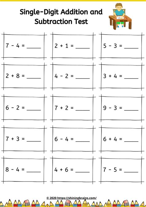 Addition And Subtraction Practice Questions