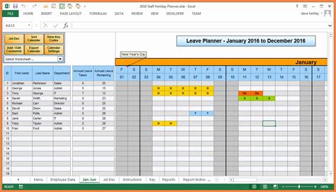 Free Annual Leave Spreadsheet Excel Template Spreadsheet Downloa Free