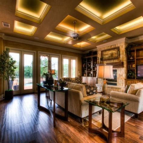 Installing a coffered ceiling is a great way to make your high ceilings an asset instead of an eyesore. Tilton Coffered Ceilings | Ceiltrim