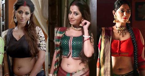 21 Hot Photos Of Ridhiema Tiwari In Saree Flaunting Her Sexy Midriff And Pierced Navel