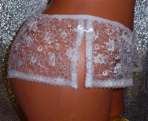 Lace Sheer Tap Panties Burlesque Sissy Reenactment Vintage Etsy
