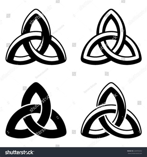 Vector Celtic Knot Black White Symbols 228703252 Shutterstock