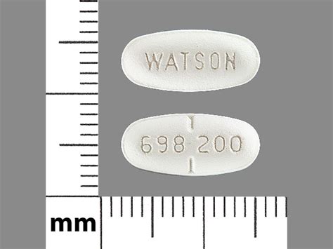 Pill Finder Watson 698 200 White Elliptical Oval