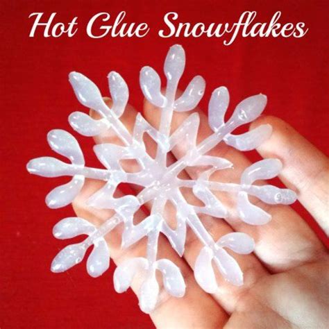 Hot Glue Snowflakes Crafts With Hot Glue Diy Christmas Ornaments