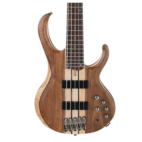 Ibanez BTB745 5 String Bass Guitar, Natural Low Gloss at Gear4music.com