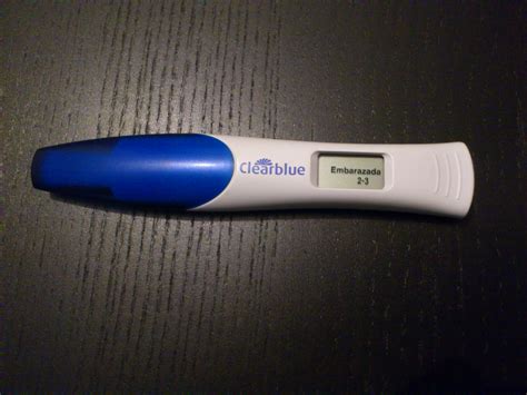 prueba de embarazo digital clearblue la mami novata