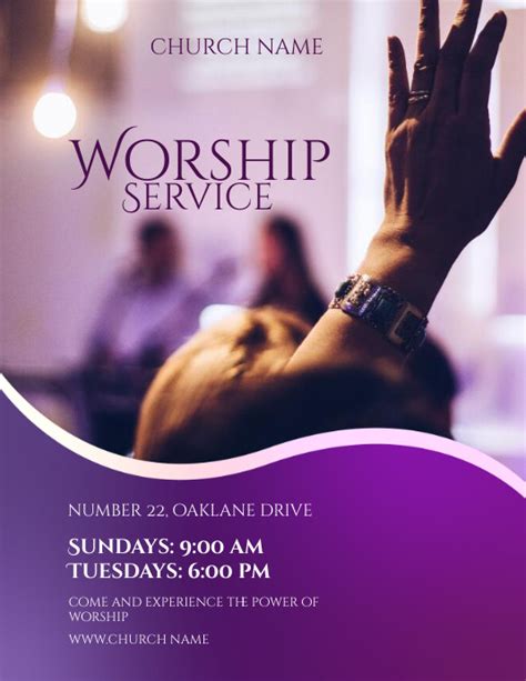 Church Flyer Template Postermywall