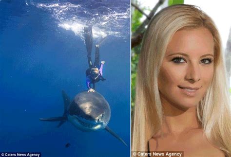 Woman named OCEAN who swims with sharks