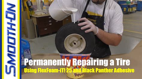 How To Fix A Deflated Tire Using FlexFoam IT 25 Expanding Foam YouTube