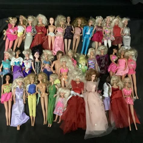 Vintage Nude Clothed Mattel Barbies 6670s 80s 90s Lot 38 Dolls 5200 Picclick