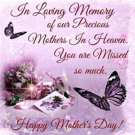 In Loving Memory Of Your Mother On Mothers Day Happy Mothers Day