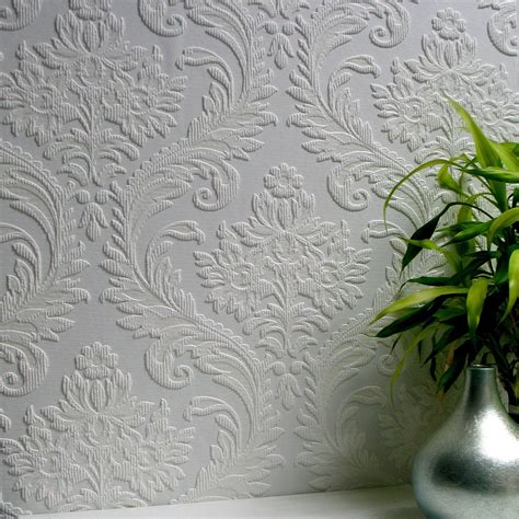 Brewster High Trad Paintable Textured Vinyl Wallpaper | Paintable