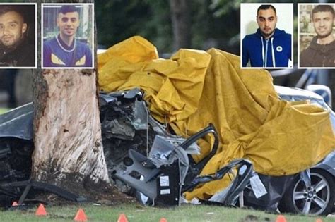 first pics four men killed in bradford car crash while being chased by police daily star