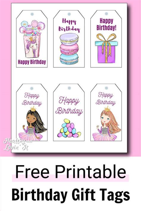 You can receive free birthday stuff, such as food, clothing, and more. Free Printable Birthday Gift Tags - 12 Cute Variations!