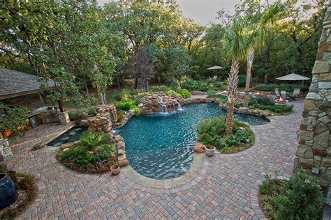 Putting in a professional pool can be costly and a ton of work. Pool Landscaping | Pool with Paver Deck - Dallas Landscape ...