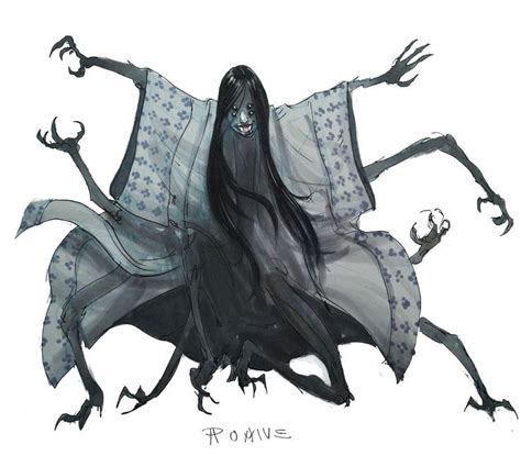 Jorogumo Creature Concept Art Dark Fantasy Art Monster Concept Art