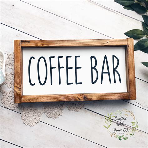 Coffee Wooden Cutout Coffee Sign Coffee Bar Sign Coffee Kitchen Decor