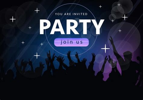 Join Us Party Invitation Vector 160734 Vector Art At Vecteezy