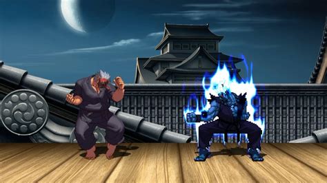 Mugen King Of Fighters Mr Karate Vs Street Fighter Oni Gouki Youtube