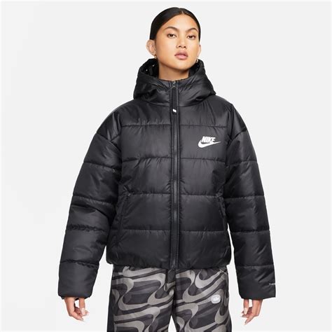 Nike Sportswear Therma Fit Repel Womens Synthetic Fill Hooded Jacket Puffer Jackets