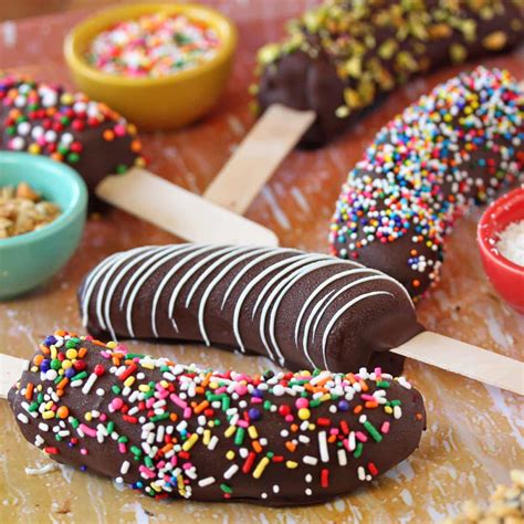 chocolate dipped frozen bananas sugarhero