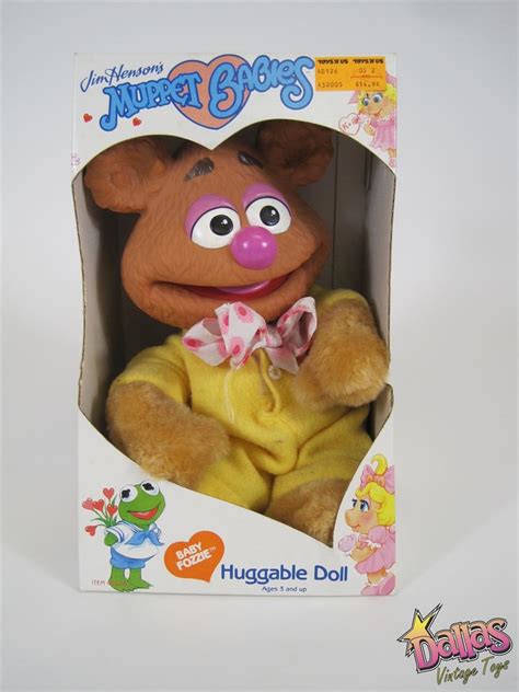 1989 Jim Henson Muppet Babies Huggable Doll Baby Fozzie Mupbab1a