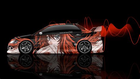 Mitsubishi Lancer Evolution Jdm Side Anime Aerography Car 2014 El Tony