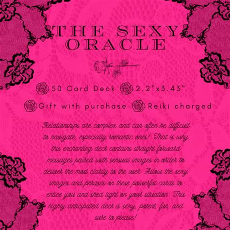 The Sexy Oracle Sister To The Naughty Oracle Sexy Oracle Cards Love Messages Love Oracle