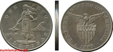 1903 S One Peso Under Us Sovereignty Coin