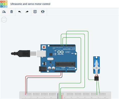 Controlling A Servo With An Ultrasonic Sensor Using Arduino 7 Steps