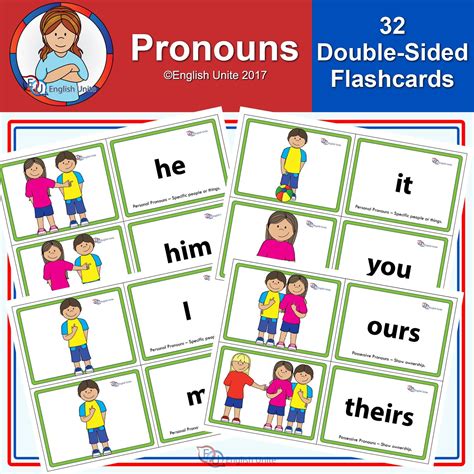 Flashcards Pronouns Flashcards Pronoun Grammar Activities