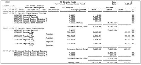 Process Pro Forma Journal Entries