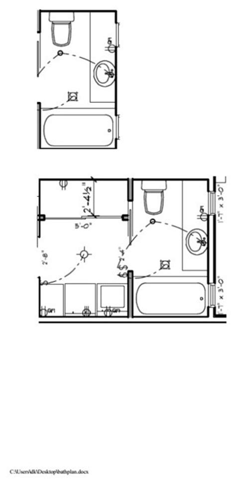 When planning a bathroom (either when building new or remodeling) there are plenty of rules of thumb to follow for bathroom layout. 5x9 small bathroom - need help with planning?
