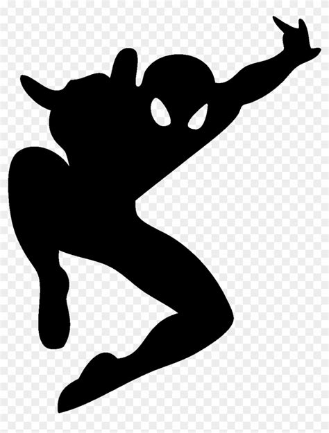 Superhero Spiderman Jumping Vector Graphics - Spiderman Large, HD Png