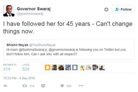 sushma swaraj s husband s response to a tweet shows he is as witty as his wife sushma swaraj s
