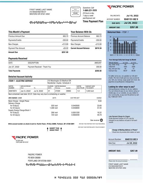 California Fake Utility Bill Template In Pdf Order Now