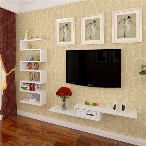 Shop for light wood wall frame online at target. Fashion clapboard wall shelf TV wall decoration wall TV ...