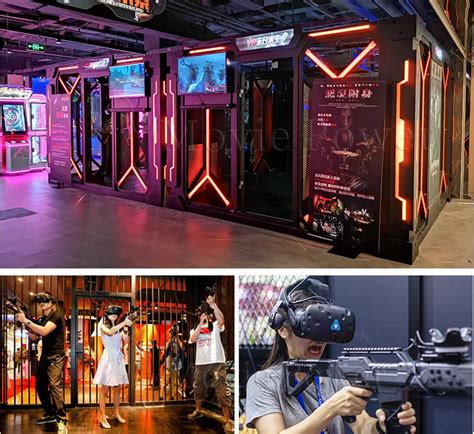 9d Vr Shooting Simulator Arena 360 Degree Vr Interactive Games For Multiplayer With Vibration