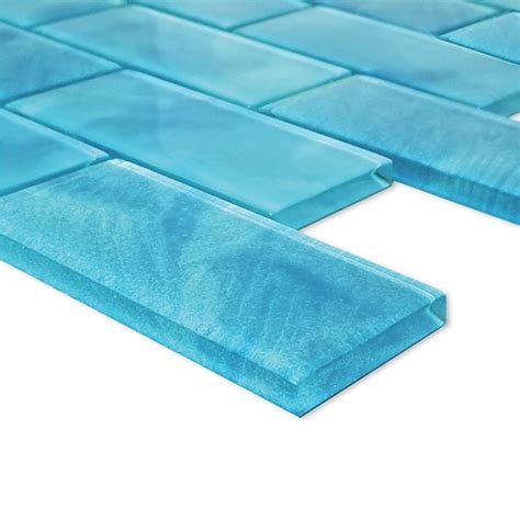 Aqua 2 X 4 Glass Subway Tile Gs84896t7 Aquablu Mosaics