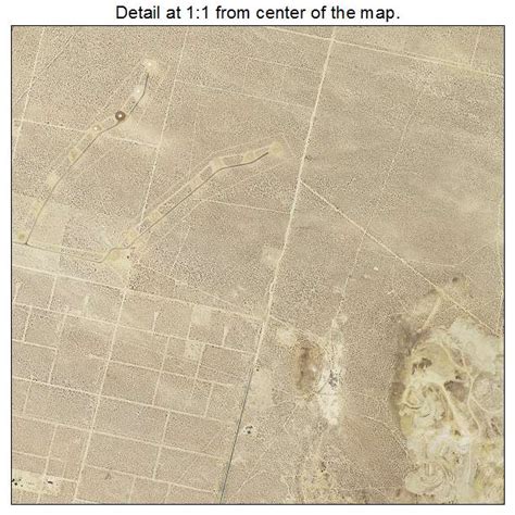 Aerial Photography Map Of Mojave Ca California