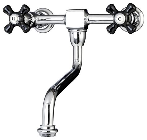 Wall Mount Vessel Sink Faucet Polished Chrome Traditional Bathroom