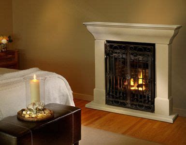 With fire, mantel, surround and even mood lighting reasons to buy. Gas but still awesome - would need larger version ...