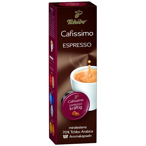 Tchibo Cafissimo Kraftig kapszula, Karamell aromájú Espresso Intens, 10 ...