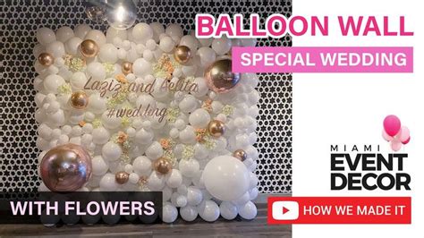 Wedding Balloon Wall | Balloon Wall Tutorial | Balloon wall, Balloons