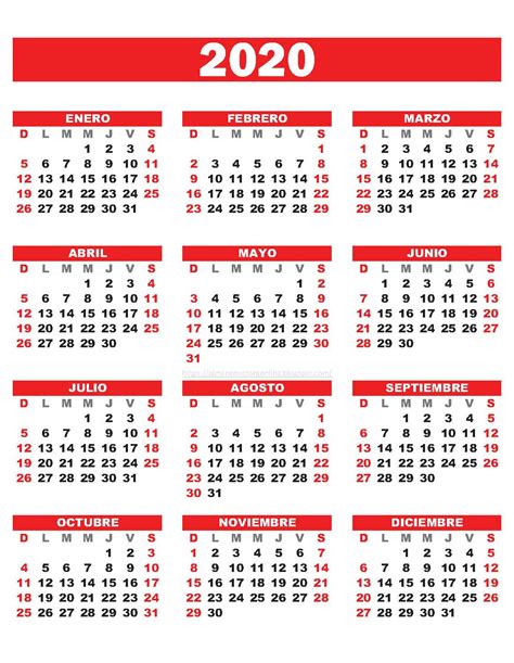 Calendarios Para Imprimir En 2020 Calendario Calendario Para Images