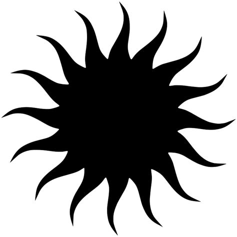 Download Star Sun Black Royalty Free Vector Graphic Pixabay